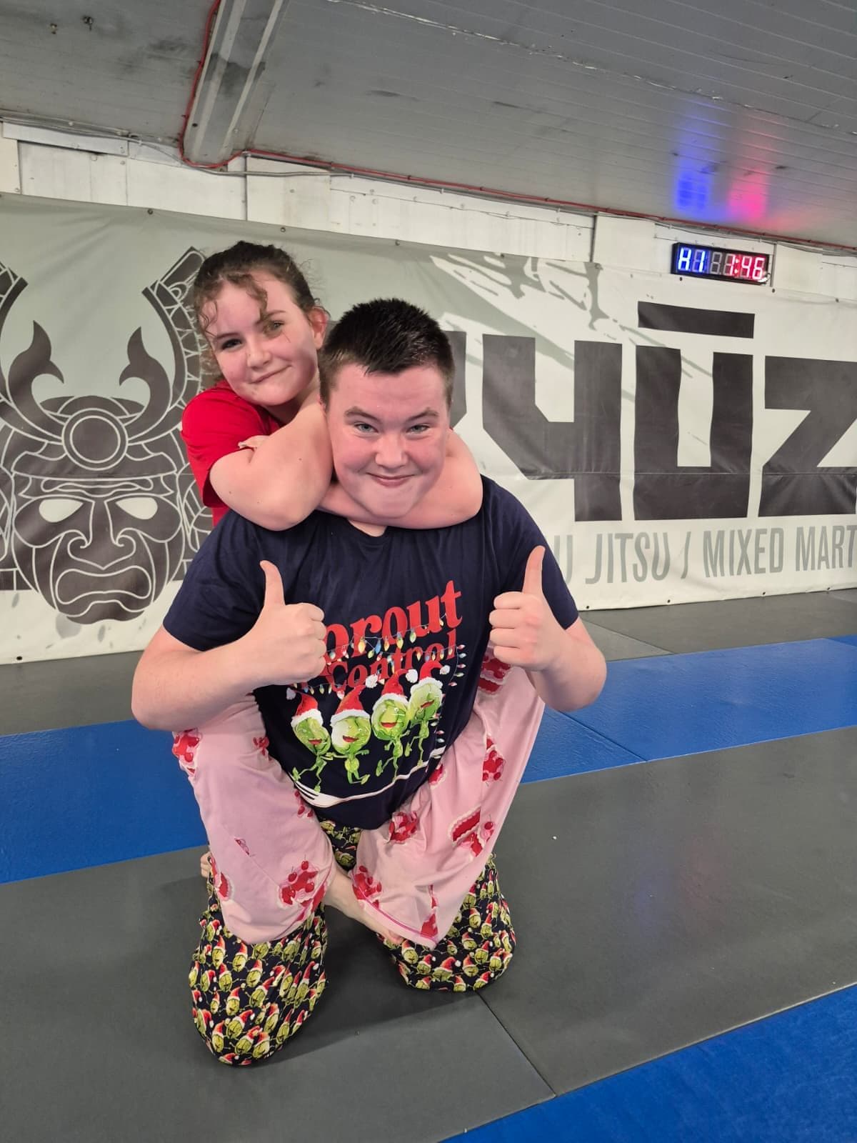 jiu jitsu teens in pyjamas