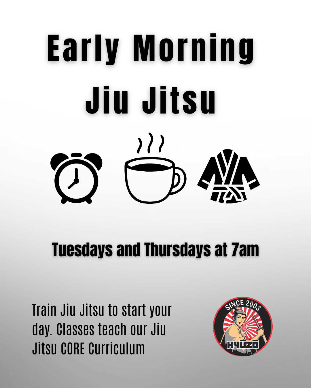 morning jiu jitsu sessions