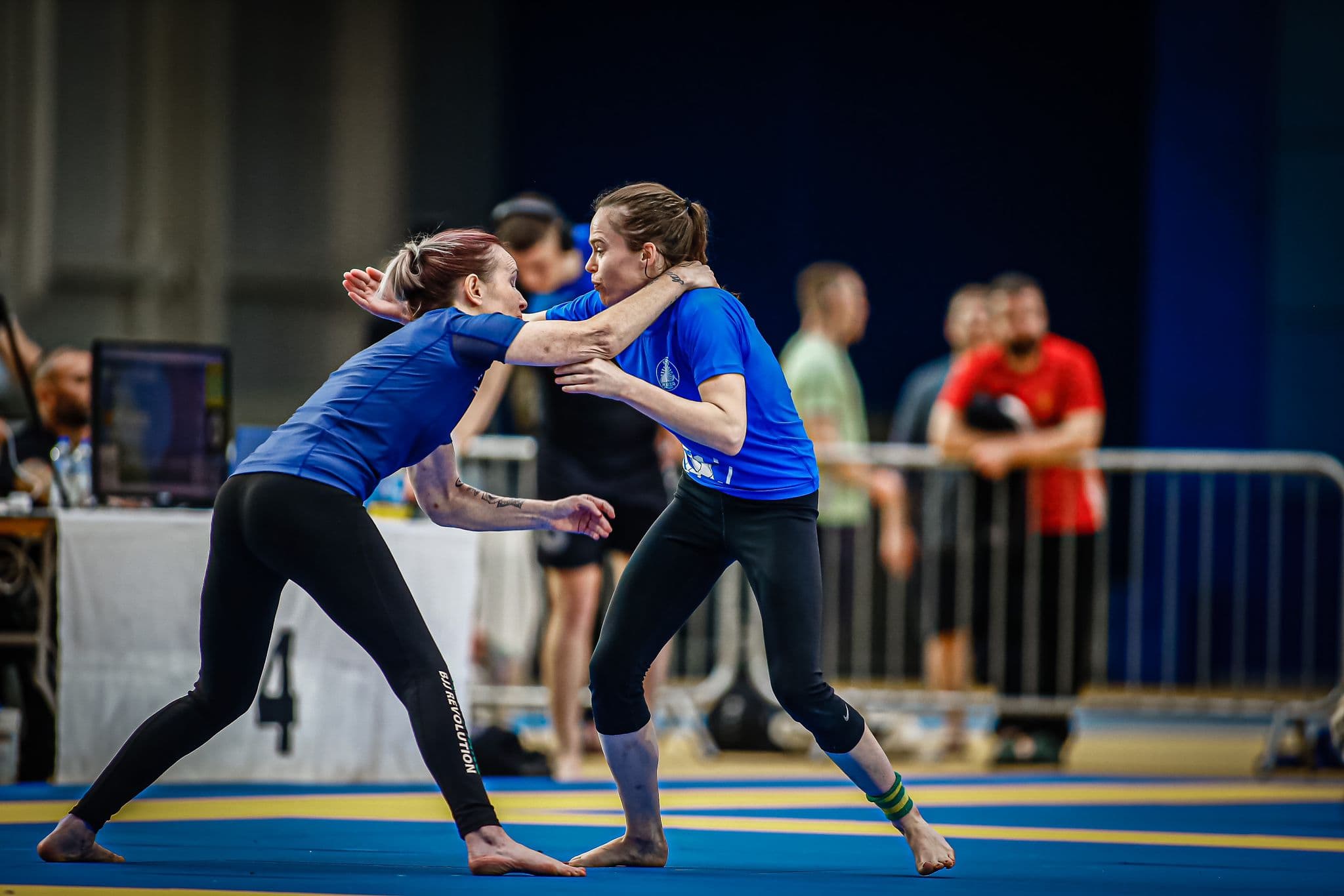 christina in action at the irish BJJ open