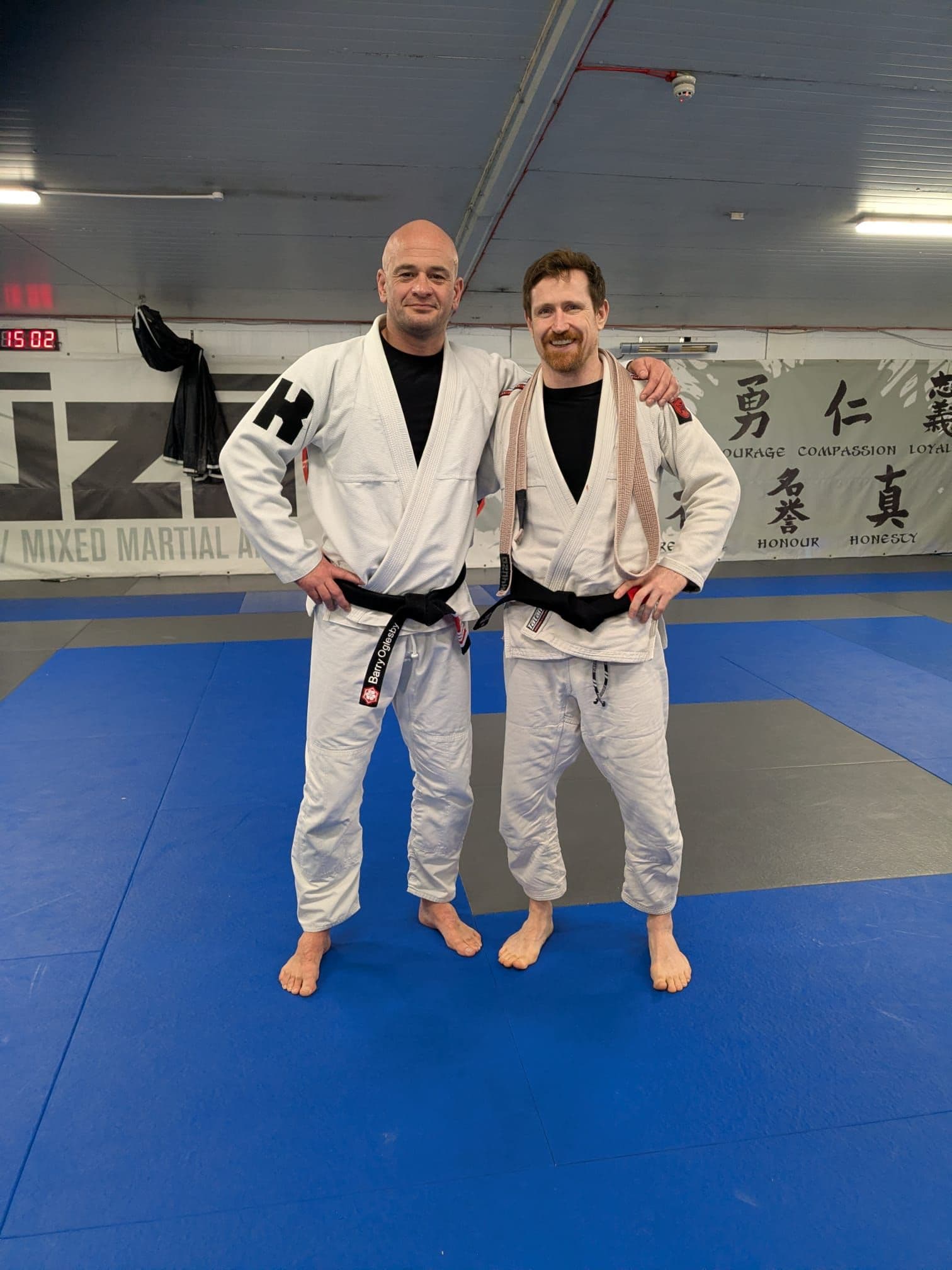 padraig mannion new black belt at kyuzo